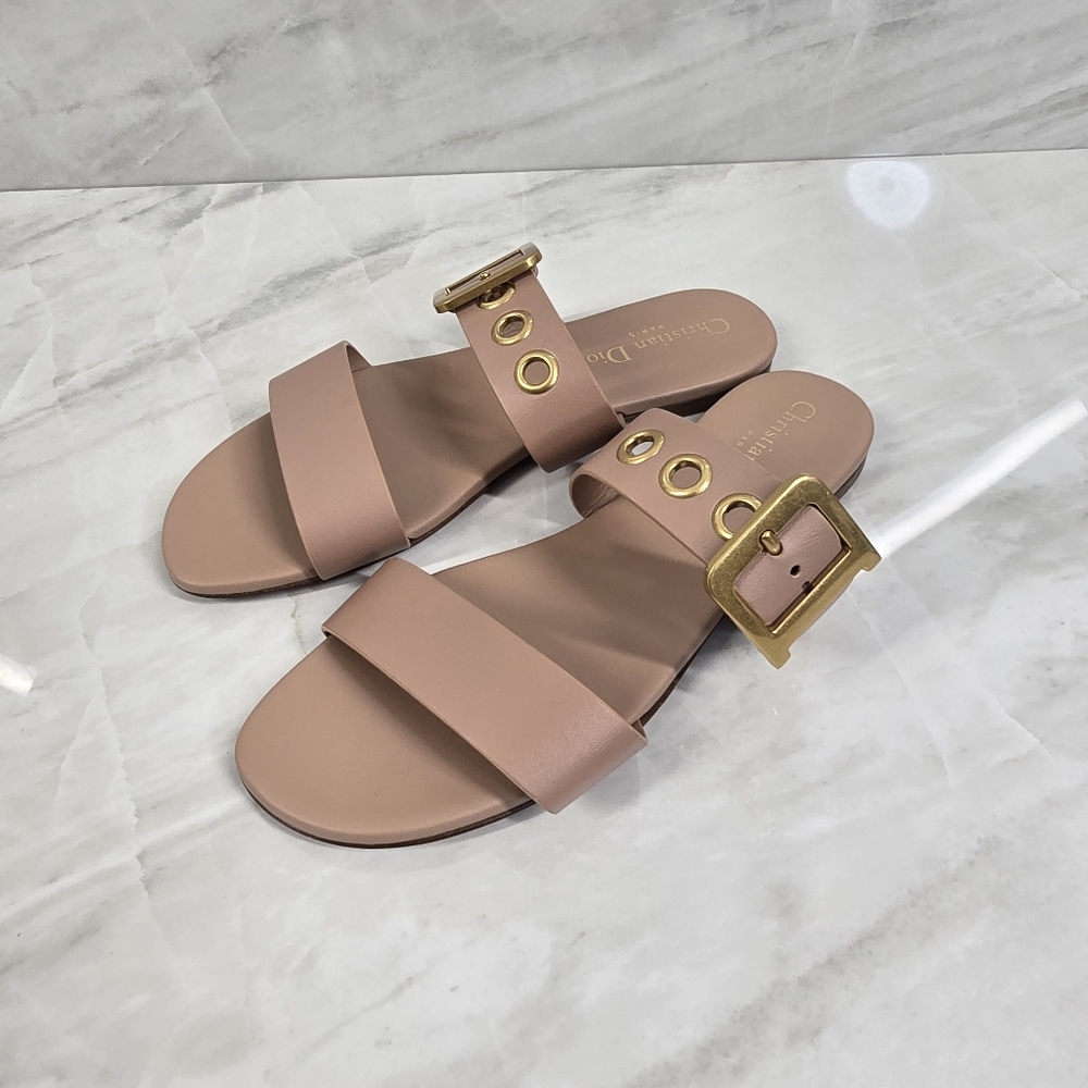 Christian Dior Sandals with Gold Buckle - Picture 2 of 9